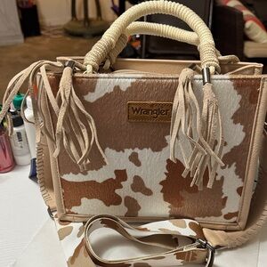 Wrangler Brown and Cream Satchel